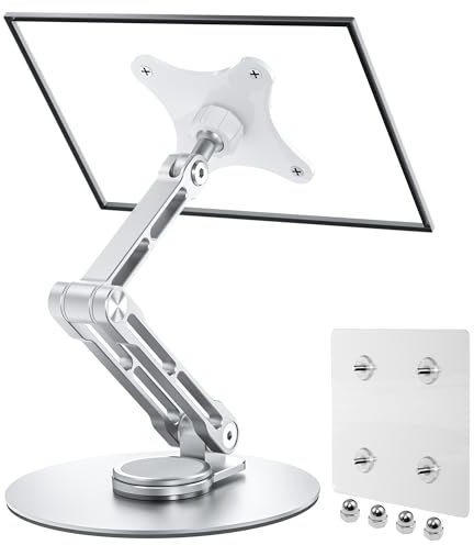 Wearson Supporto per monitor VESA da 75 mm, pieghevole, in alluminio, per monitor portatili e tablet da 15,6 a 18,5