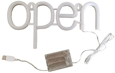 LED-Neon-Offen-Schild, Hohe Helligkeit, Wasserdicht, 2 Stromversorgungsmodi, für Outdoor-Geschäfte