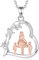 EUDORA Harmony Ball Herz Mutter Sohn Kette für Damen Mama S925 Sterling Silber, Mama und Zwei Söhne Halskette Anhänger Schmuck Muttertag Geschenk für Frauen Mutter Mom Stiefmutter Ehefrau, 18''