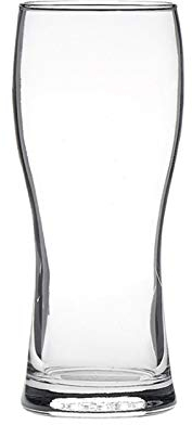 UNbit Biergläser, klassische Biergläser, klassische Biergläser, 450 ml, runde Bierkrüge aus Glas, 5er-Set, robust und stabil, ideal for Partys, wiederverwendbare Becher, leicht zu reinigen, Craft-Beer