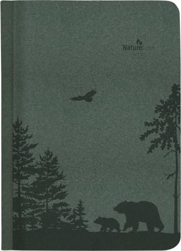 Wochen-Minitimer Nature Line Pine - Taschenkalender A6 - Kalender 2025 - Eine Woche 2 Seiten - Alpha Edition-Verlag - Format 10,7 cm x 15,2 cm