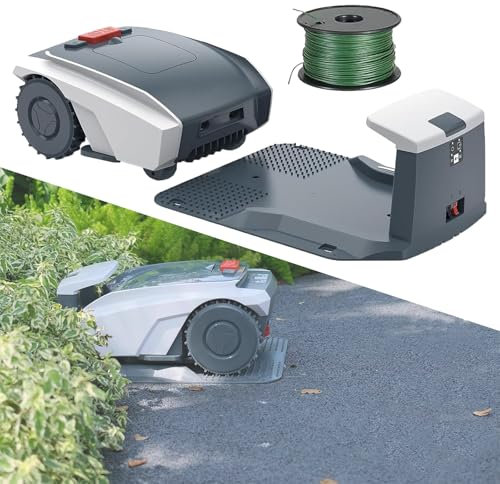 Eastnmythet Robot Lawn Mower, Automatic Garden Mower with Boundary Wire, for 1500m² Lawns, Smart Lawnmower with GPS Navigation and Charging Station