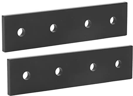 Ouitble Placas de unión de metal con 4 agujeros, soportes rectos planos de aleación de aluminio, 2 piezas, accesorios de cierre de metal 2020