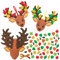 Baker Ross FN302 Hirsch-Deko-Set - 5er Pack, Herbstdekoration für Kinder, Herbstdekoration
