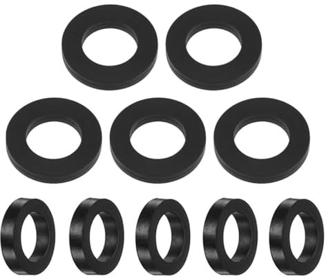 ZORVUJI 10 Piezas Anillo de Sellado para Cabezal de Ducha, Junta de Goma para Manguera de Ducha, Sello de Ducha, Goma de Sellado para Manguera de Ducha