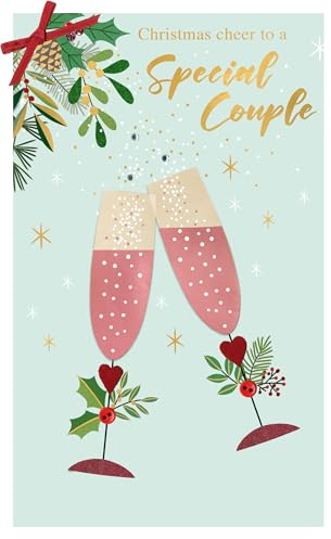to A Special Couple Felt-Tastic Cheer Hand-Finished Christmas Greeting Card XFTS069