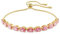 Swarovski Matrix Armband, Tropfenschliff, Rosa, Goldlegierungsschicht