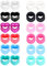 GUSXPPD 12 Paar Flesh Tunnel aus Silikon, 4-16mm Heart Extra Ear Expander Kit, Silikon Ohr Tunnel Set, Acryl Ohr Expander Extra, Ohr Piercing Schmuck für Frauen Männer (4MM)