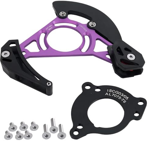 BESNIN Kettenführung ISCG-05 Mountainbike Kettenführung Bike MTB Kettenführung für 1x System Schwarz oder Lila (lila)