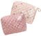 TYXHXTF 2 Pcs Reise Kosmetiktasche, Gesteppte Kulturtasche Damen, Kosmetiktasche Groß Kapazität, Make up Tasche für Kinder Damen