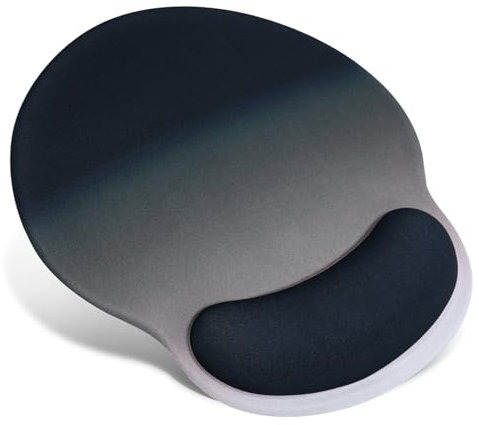 TOPWAYS Mouse Mat Mouse Pad, Desk Mat Gaming Mouse Pad Mouse Mat Gel Wrist Support Mousemat Mousepad (Black)