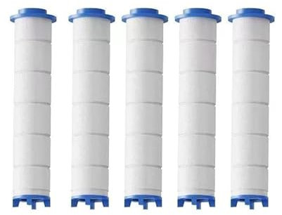 Wappiott La Douchette EcoPression Anti-calcaire Douchette À Main Haute Pression - Pommeau De Douche Avec Hélice Haute Pression, Economise Et Filtre L'eau (Élément Filtrant,Paquet de 5)