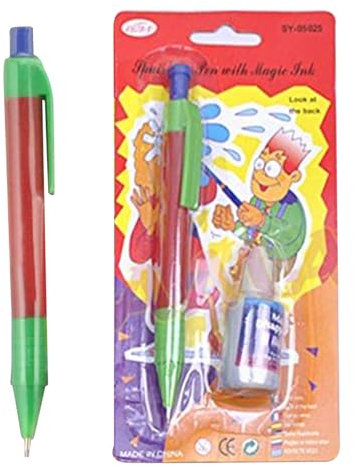 Wasser Sprüh Stift | Lustiger Streich-Kugelschreiber Für Gags & Späße | Spaßiges Scherzartikel Für Erwachsene, Kinder & Familie Mit Überraschungseffekt