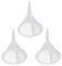 3PCS Entonnoir Transparent, Entonnoir Cuisine, Mini Entonnoirs en Plastique pour Transfert De Parfum Liquide Sable, pour Transfert Liquide De Poudre Huile Alimentaire