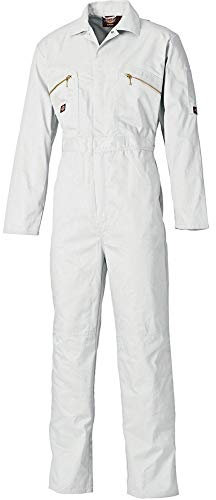 Dickies WD4839 RD 48R Redhawk Jumpsuit with Zip Front Red Size 58 - White - 53, white, 40T - Chest 40, Inside Leg 36