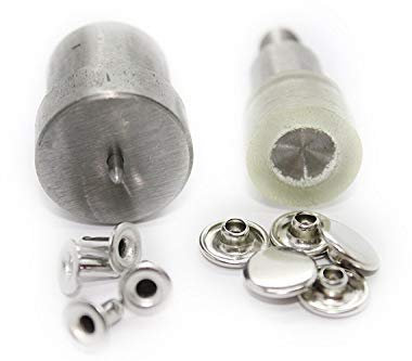 Trimming Shop 8mm Single Cap Tubular Rivet Die Tool Set for Blue Hand Press Machine DIY Leather Craft Repair
