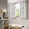 heimtexland ® Vorhang Kindergardine Leinen Optik HxB 175x135 cm Natur Grau Skandinavisch Wald Bär Gardine transparent Kinderzimmer Ösenschal Ökotex Typ563