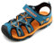 SAGUARO Sandales anti-dérapantes respirantes fermées pour le trekking, la randonnée, la plage et le plein air avec fermeture velcro pour garçon 10 UK Enfant Bleu foncé