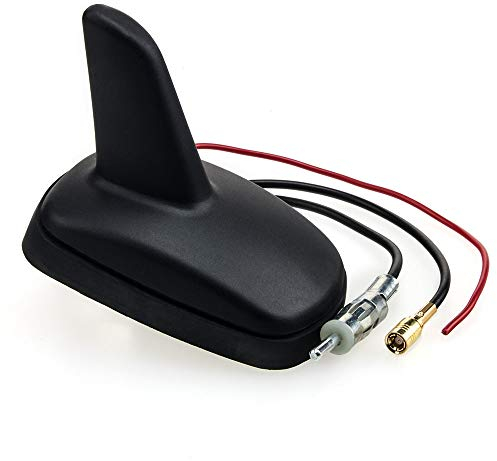 Aktiv-Antenne SharkFin für Radio (FM/AM) und Navi (GPS) mit DIN-Radio- und SMB-Anschluss + 4m Verlängerung