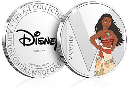 The Koin Club Disney Gifts Pièce de monnaie personnalisable en argent avec lettres de l'alphabet A à Z pour homme et femme
