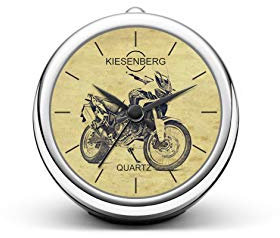 KIESENBERG Design Tischuhr Geschenk für Africa Twin Motorrad Fan Uhr T-20614