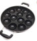 G&D Non Stick Appam Pan, Appam Maker 12 Pits Appam Maker, Appam Pan Patra Non Stick,Appam Patra Paniyaram Non Stick Pan with Stainless Steel Lid