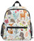 RXYY Kinder Rucksäcke Niedlich Wald Tier Fuchs Hirsch EuleBlumen- Tagesrucksäcke Reise Kleinkind Vorschule Schule Tasche Beiläufig Rucksack mit Truhe Gurt zum Mädchen Jungs