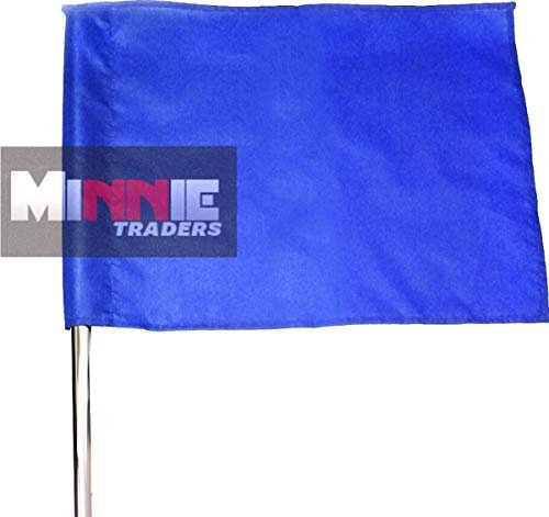 Football Training Corner Flags (Pack of 4) Corner Flag with Tie Cord (Blue)