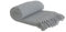 Emma Barclay Honeycomb - Recycled Cotton Plain Waffle Textured Chair Sofa Setee Throw Over Blanket in Silver Grey - 90x100 (228x254cm)