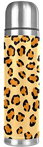 Pelle di leopardo animale Borraccia sottovuoto in acciaio inossidabile per auto da viaggio a casa