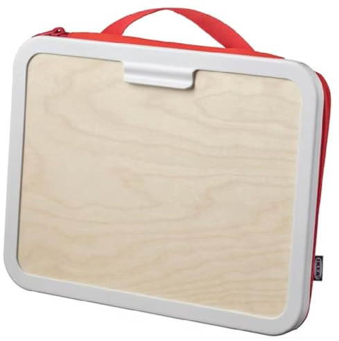 I-K-E-A Måla Tragbarer Zeichenkoffer, Polyester, Polypropylen, 34 x 26 cm, Rot, rot, Tragbar, für Reisen