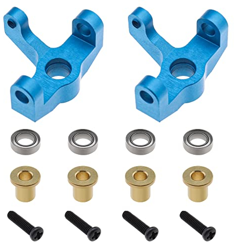 1 Set Lenkungsträger Aluminiumlegierung Links Rechts RC Auto ferngesteuertes Spielzeugauto Ersatzteil Kompatibel mit Wltoys 1/14 144001 144002 1/12 124016 124017 124018 124019