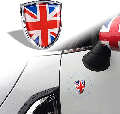 Auto-Karosserie-Emblem-Aufkleber, Union Jack, UK-Flagge, Dekoration, Abzeichen für Cooper, rote Flagge (rote Flagge)