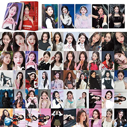 55 Stück IVE Jang Won Young Lomo Karten Fotokarten I've IV Novel Album Karten Set IVE Mini Lomo Photocards Set Fans Geschenk Mädchen Fans
