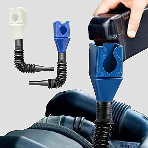 Rengood Etoilien Outil de Drainage Flexible Entonnoir à Clapet 2 pièces (Bleu)