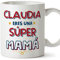 MUGFFINS Tazas Personalizadas para MADRE/MAMÁ - En Español - Eres Súper - 11 oz / 330 ml - Regalo personalizable original y divertido