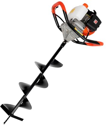 Cordless Fence Post Auger, 52CC 2Stroke Petrol Earth Auger Fence Post Ground Hole Borrer Digger