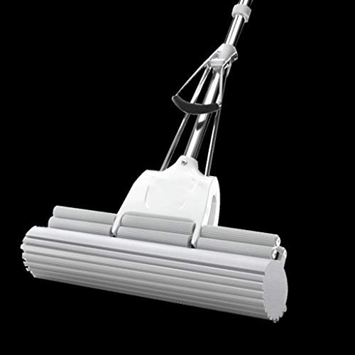 Fregona de Esponja de PVA para el hogar, fregona de Esponja de Espuma con Rodillo cuádruple súper Absorbente, Limpiador de Pisos Multiusos