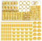 110 Stück Einstellbar Haarschmuck Piraten Haarschmuck Gold Dreadlocks Schmuck Haarperlen Haar Accessoire Verstellbarer Schmuck Zum Verzieren Von Zöpfen Goldfarben Riemen Organizer