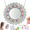 WuGU Diamond Painting Spiegel Bastelset Kinder Mandala Kosmetikspiegel, Geschenke Mädchen 5 6 7 8 9 10 11 12 Jahre, 5D Diamond Painting Kosmetikspiegel Geburtstagsgeschenk Spielzeug ab 5-12 Jahre