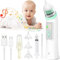 Nasensauger Baby Elektrisch, Wiederaufladbar Nasenreiniger mit 5 Saugstufen und 3 Silikondüsen, IP65 Wasserdicht Nasensauger Baby Staubsauger mit Musik und Licht Beruhigender Funktion für Neugeborene