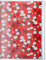MARK'S 2024/2025 Taschenkalender A5 vertikal, Flower Pattern, Red: Von September 2024 bis Dezember 2025