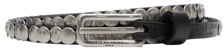 LIEBESKIND Damen Belt-i 10mm 85 Studded Belts Washed Leather Belt (1er Pack)