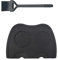 Bamyli Silicone Coffee Tamper Mat, Espresso Tamper Mat, Non Slip Coffee Matt, Anti Slip Coffee Mat, Tamper Mat for Sage Coffee Machine, Coffee Tamper, Coffee Station (Large Black)