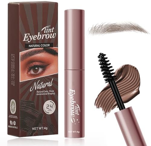 Tinte para Cejas,Tinte de Cejas Fácil y Rápida Aplicación para Cejas Voluminosas y Definidas,Tinte Cejas Permanente Resistencia al Agua y al Sudor,Larga Duración y Color Natural - Marrón Claro