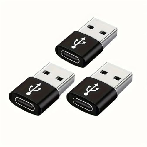 Orco [3 Pack USB C to USB A Adapter, Type C Female to USB Male Charger Converter, Compatible with iPhone 16 15 14 13 Plus Pro Max, Apple Watch 10 9 8, AirPods, iPad, MacBook, CarPlay, Samsung Galaxy