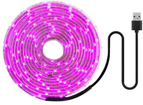 HTU Full Spectrum USB Grow Light Strip Indoor Veg Plant Growing Lamp Plant Grow LED Light for Plants Flowers Greenhouse Hydroponic