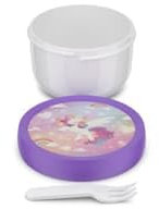 Mepal - Cajita para fruta Campus - Snack box para niños - Apto para lavavajillas y microondas - Sin BPA - 300 ml - Unicorn Glow