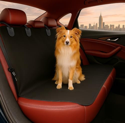 Alfheim Hundedecke Autositzbezug Rückbank, Wasserdicht & Anti-Kratzer Sitzabdeckung für Haustier, Universal Kofferraum Auto SUV 144x110cm