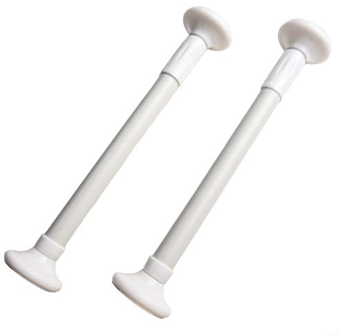 Soporte ajustable para fregadero de cocina de 30 a 80 cm, patas de soporte de instalación inferior de acero inoxidable para fregaderos de cuenco (50-80 cm, blanco)
